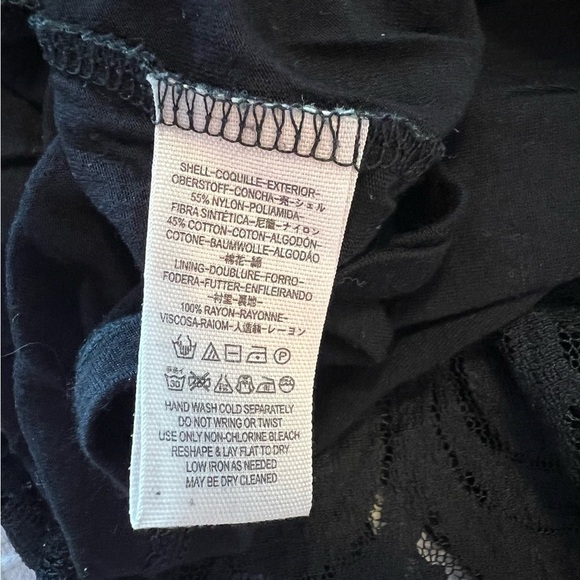 Free People Turn Back Time Black Lace Dress Size 6 - Picture 14 of 15